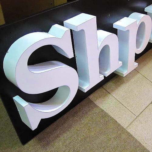 Объемные буквы из ПВХ