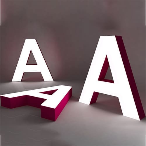 Объемные буквы из акрила