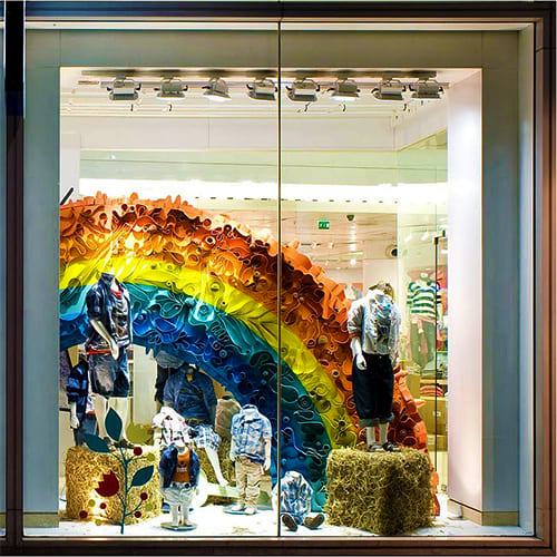 Дизайн и оформление витрин на сезон весна/лето