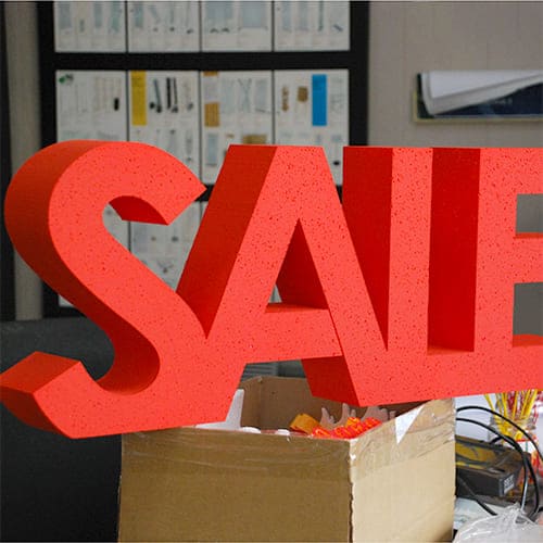 Объемные буквы из пенопласта