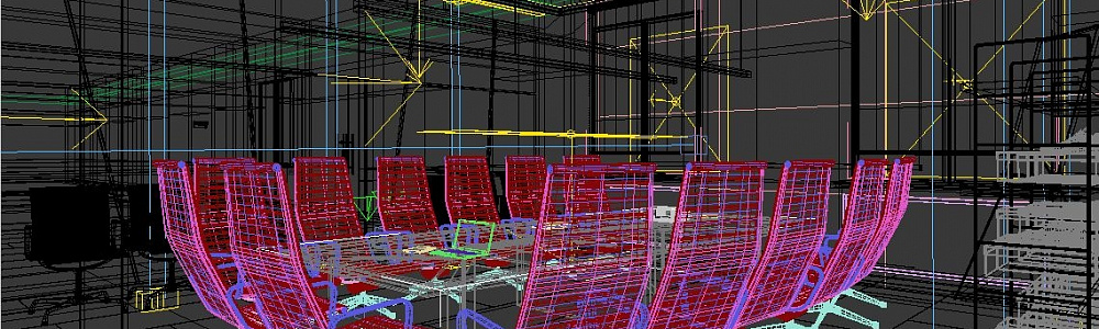 Визуализация офисного стола