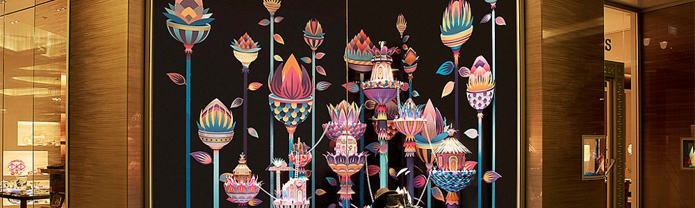 Оформление витрины автосалона