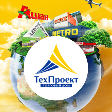 Корпоративный сайт для торгового дома ТехПроект