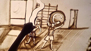 Интерактив из песка