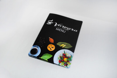 Меню на пластике