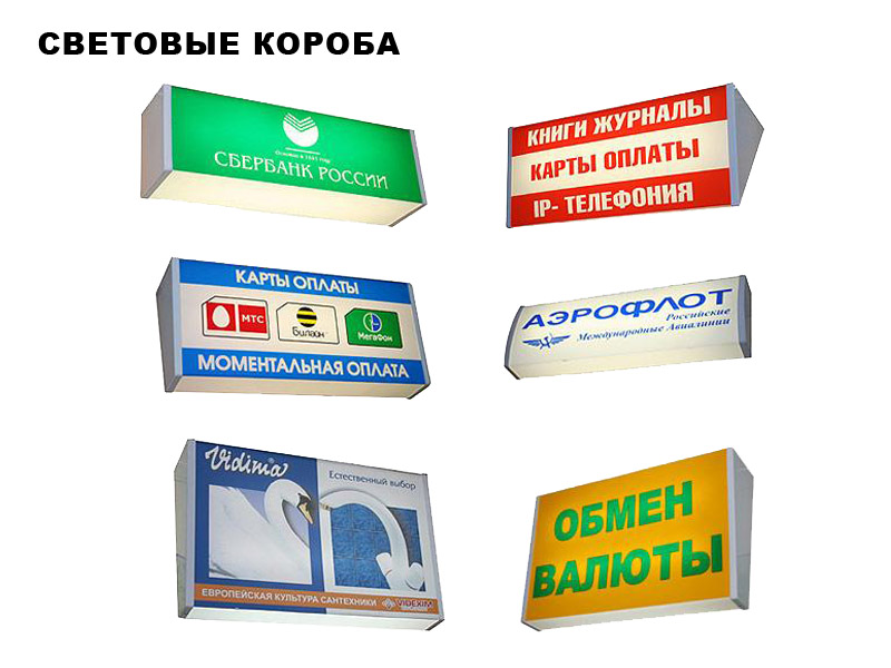 виды лайтбоксов