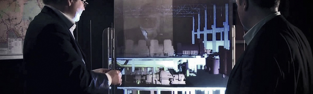 Прозрачный видеоэкран