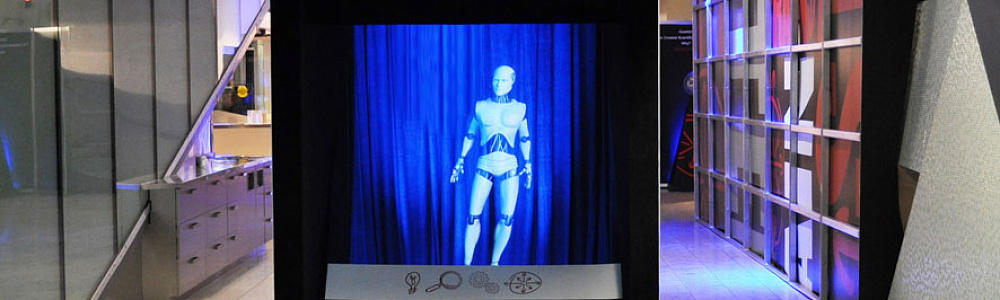 Голографический промоутер на мероприятии