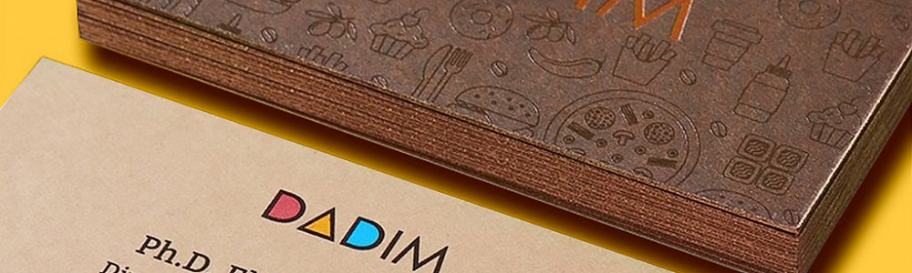 Визитки кашированные (двухслойные)