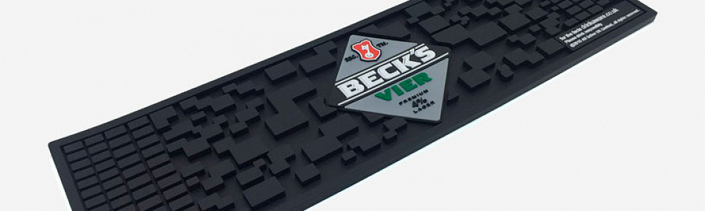 Бармат, бар-раннер, барный коврик Beck's