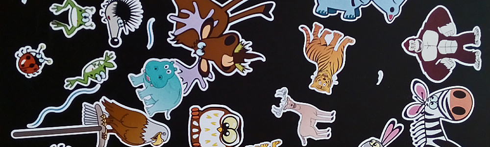 Фигурные наклейки