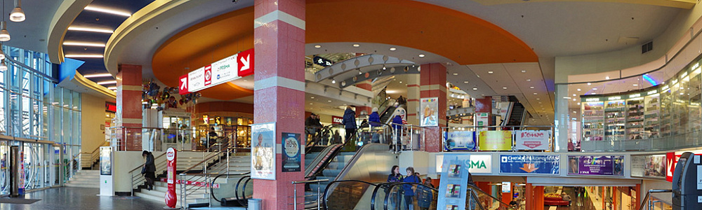 Размещение различных видов рекламы в торгово-развлекательных центрах Санкт-Петербурга