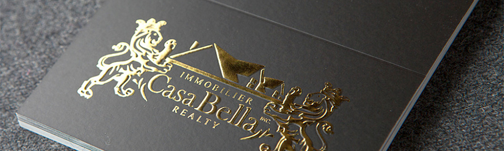 Визитки с фольгированием