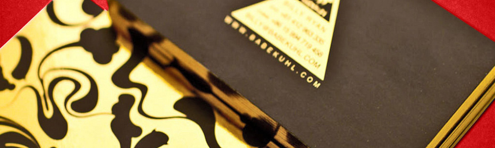 Визитки с фольгированием