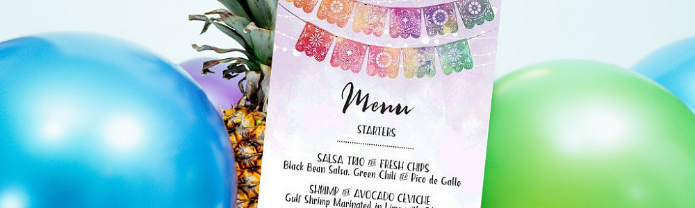 День рождения меню