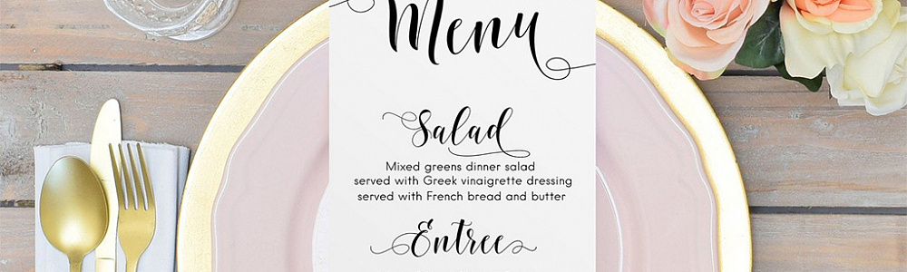 День рождения меню